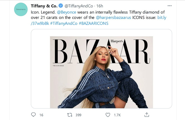 Beyoncé and Jay-Z repping Tiffany signifies the brand's shift under the  leadership of Alexandre Arnault, son of Bernard Arnault, the head of luxury  conglomerate LVMH and Intro for August 11, 2021